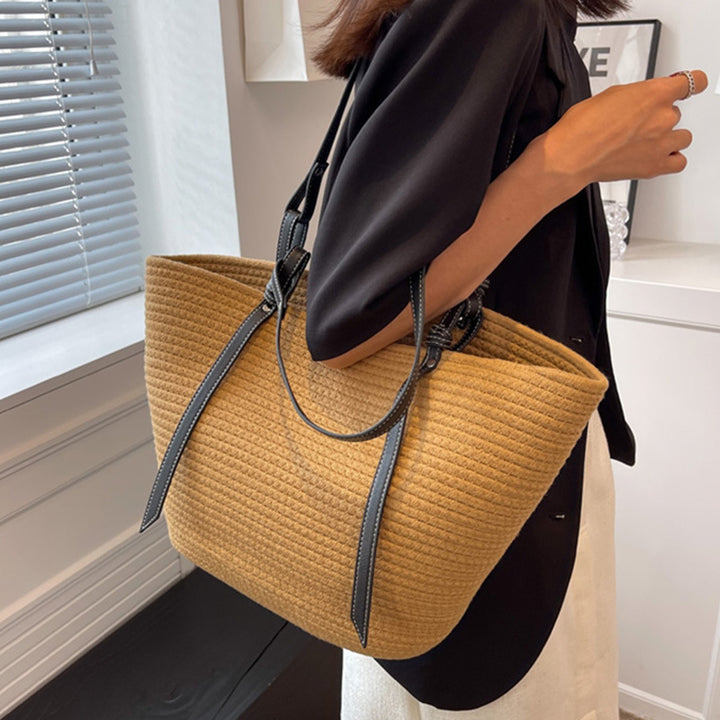 Elegant Shopper Bag with Texture Bowlift