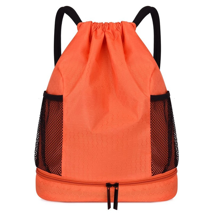 Lightweight Hexagonal Pattern Drawstring Backpack Bowlift