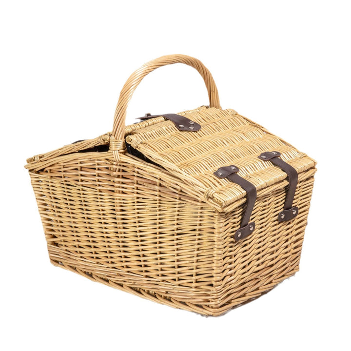 Women's basket for comfortable picnicking with practical lid Bowlift