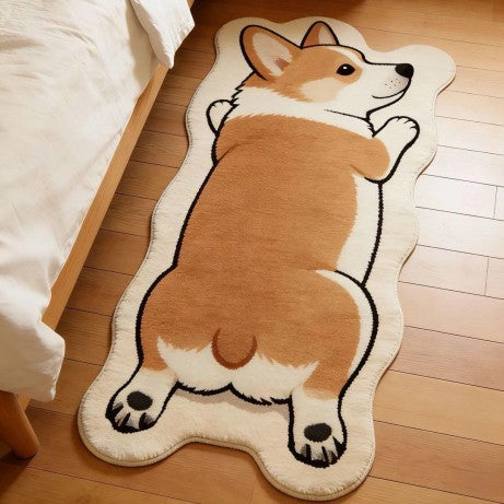 Cute Dog Print Decorative Rug
