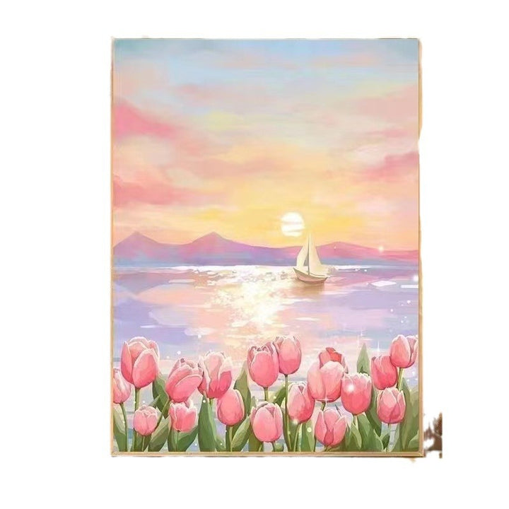 DIY Landscape Paint by Numbers Art Kit Bowlift