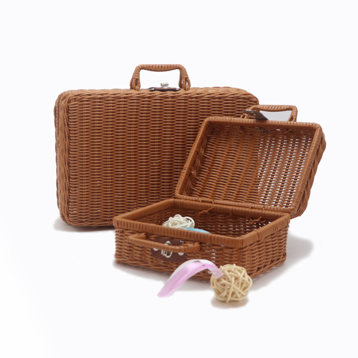 Handcrafted Woven Picnic Basket Bowlift 1787892945