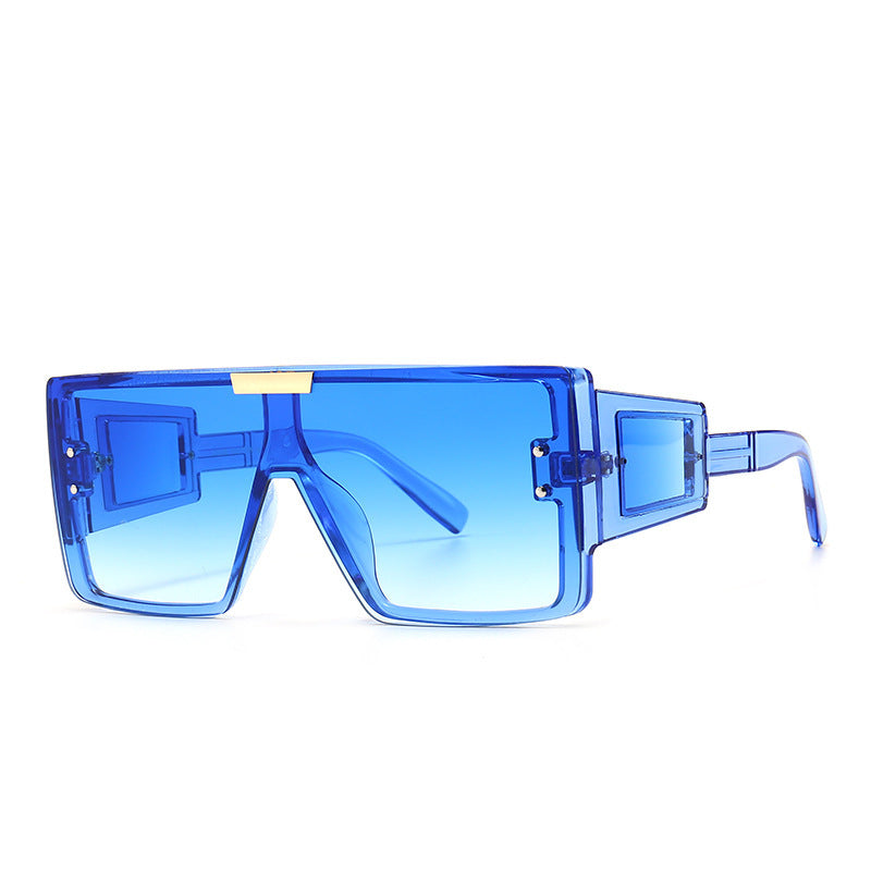 Women's stylish sunglasses in futuristic style with large frame Bowlift