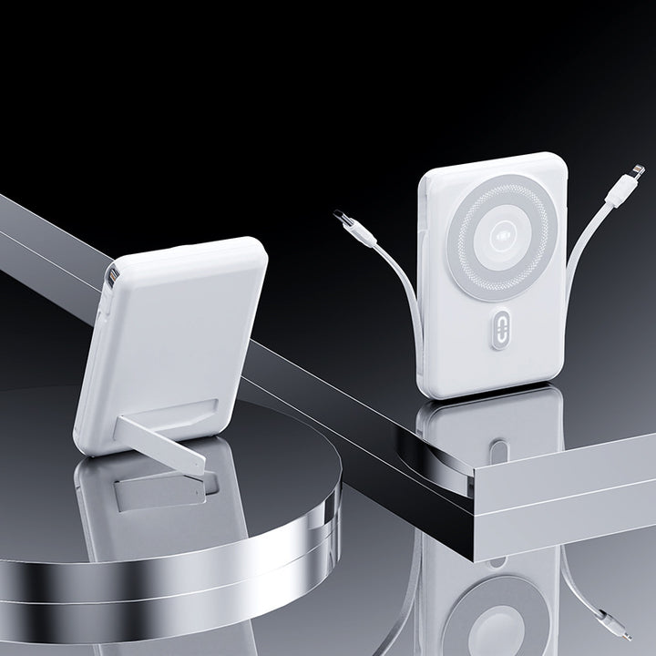 Portable Power Bank with Integrated Stand and Fast Charging Function Bowlift
