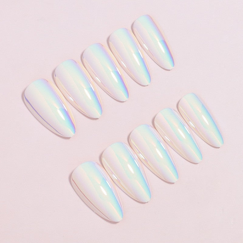 Iridescent Stiletto Press-On Nail Set Bowlift