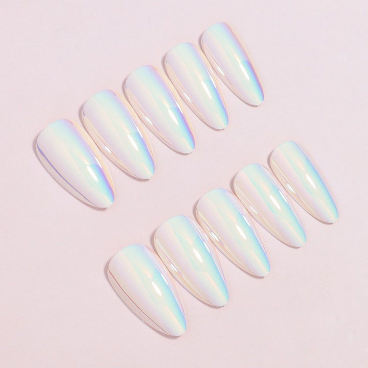 Iridescent Stiletto Press-On Nail Set Bowlift