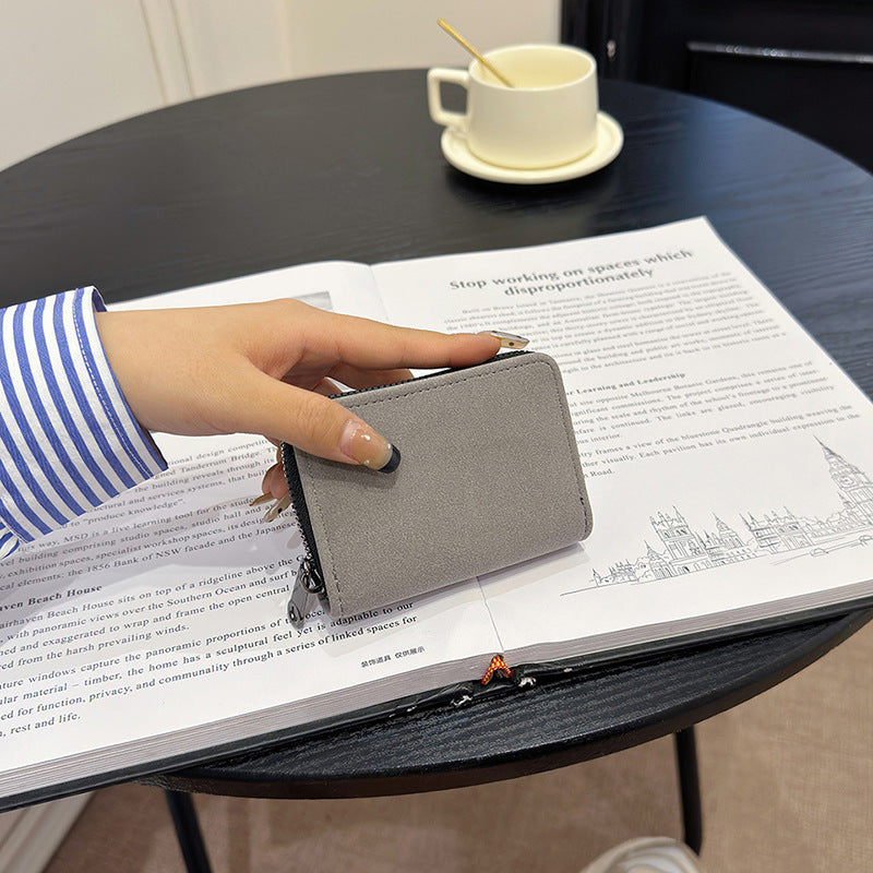 Compact Zippered Wallet
