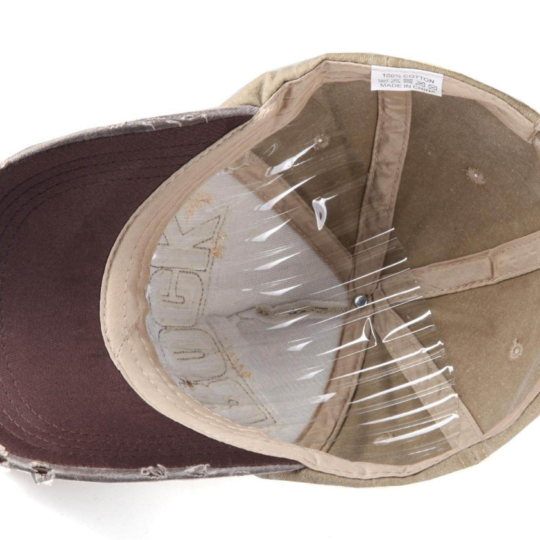 Unisex Distressed Graphic Adjustable Cap Bowlift