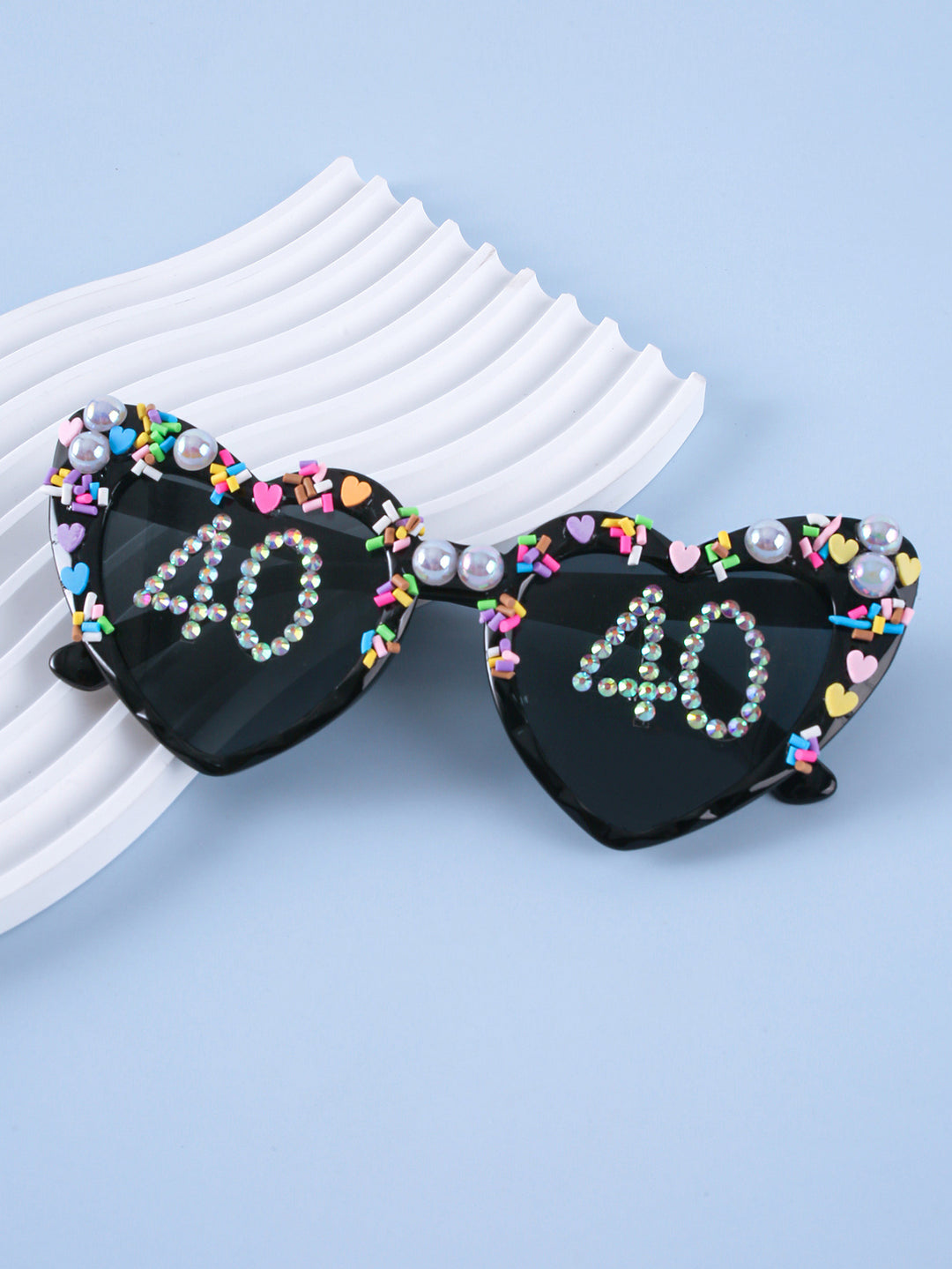 Decorative Celebration Heart-Shaped Sunglasses Bowlift