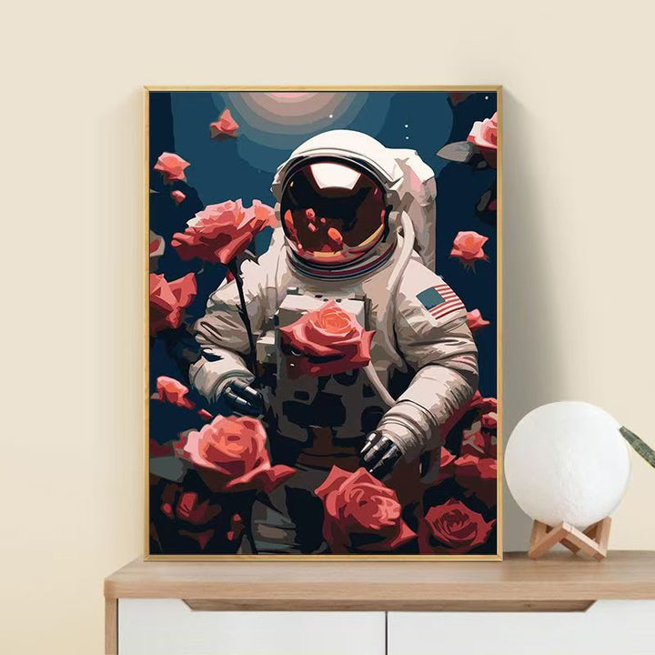 Astronaut Flower Art Print Bowlift