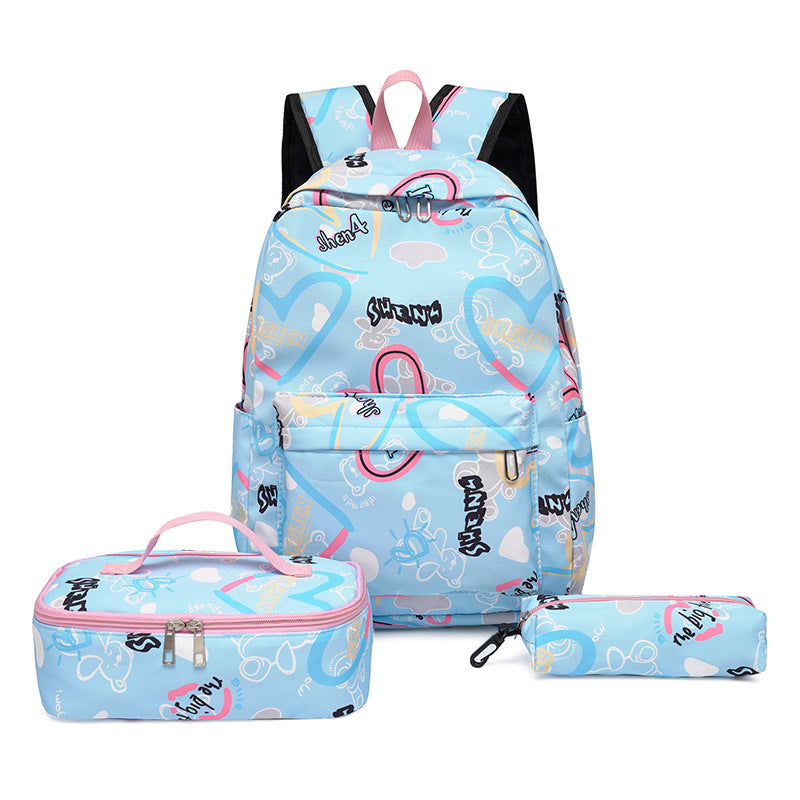 Backpack set with insulated lunch box and pencil case Bowlift