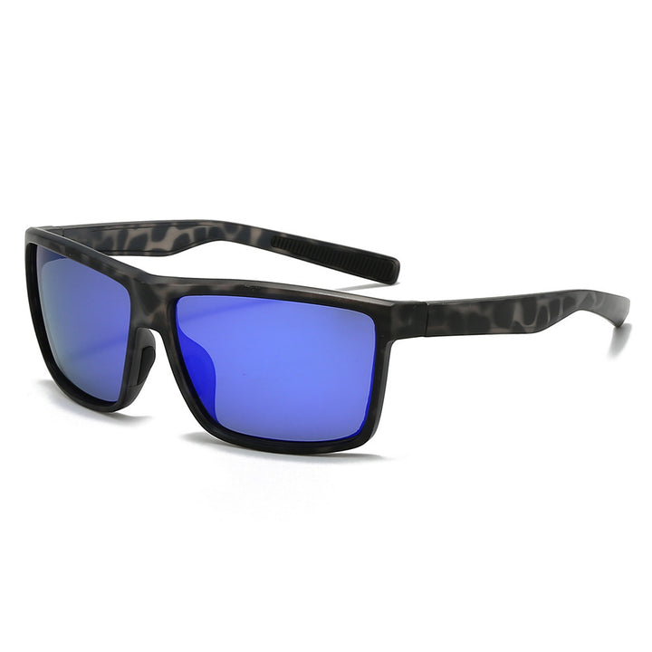 Men's sporty sunglasses with highly reflective lenses and elastic frame Bowlift