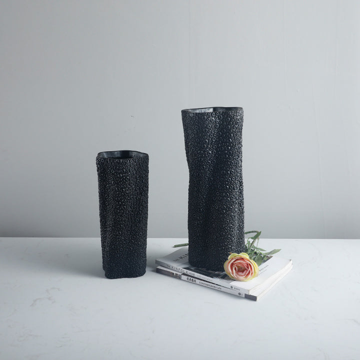 Textured Decorative Flower Vase