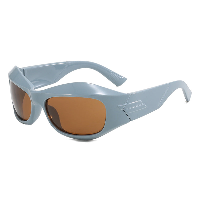 Women Retro Sunglasses in trendy Shield design Bowlift