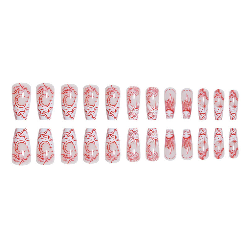 Artistic Long Press-On Nail Extensions Bowlift 1787913911