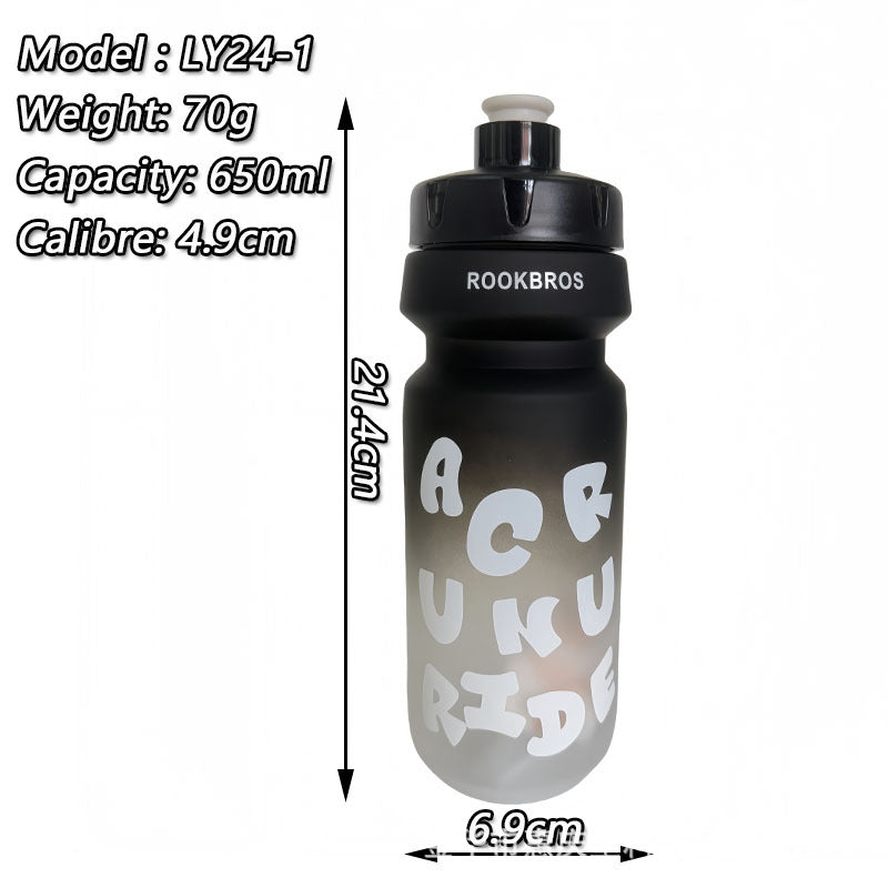 Women's sporty water bottle with flexible leak protection technology Bowlift