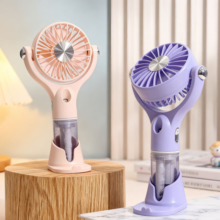 Ladies portable spray fan with ergonomic design and USB connection Bowlift