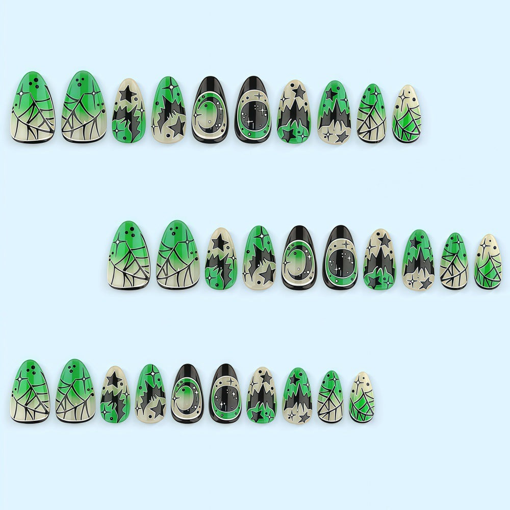 Creative Halloween Design Fake Nails Bowlift