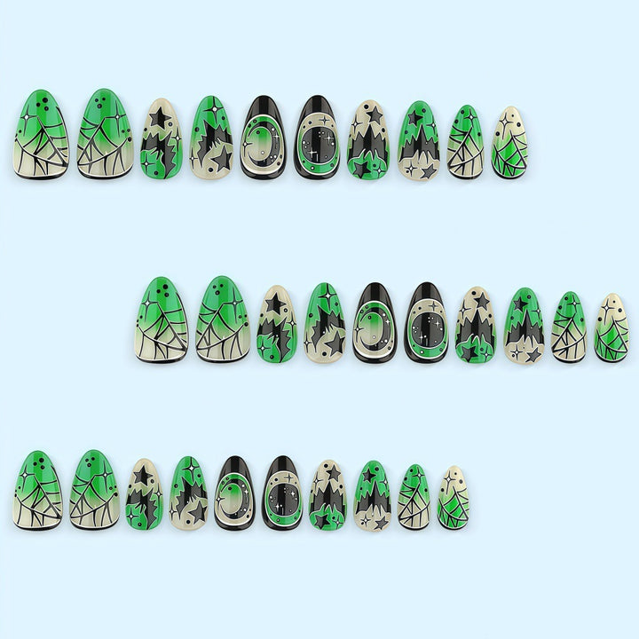 Creative Halloween Design Fake Nails Bowlift