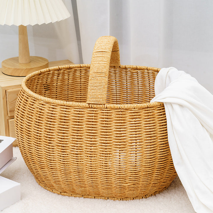 Handcrafted Woven Storage Basket Bowlift