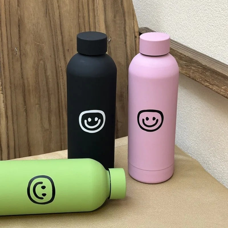 Women's insulated bottle with creative smiley design Bowlift