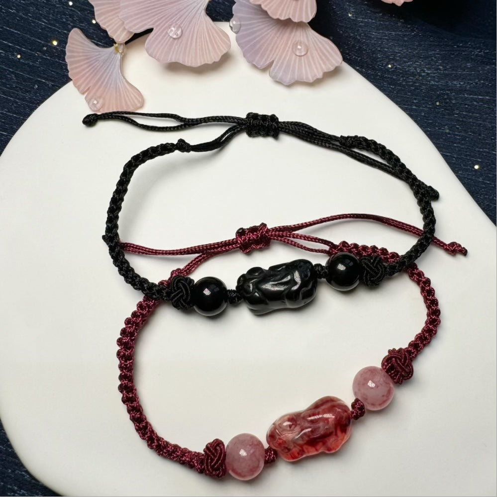 Adjustable Macrame Protective Charm Bracelet Bowlift