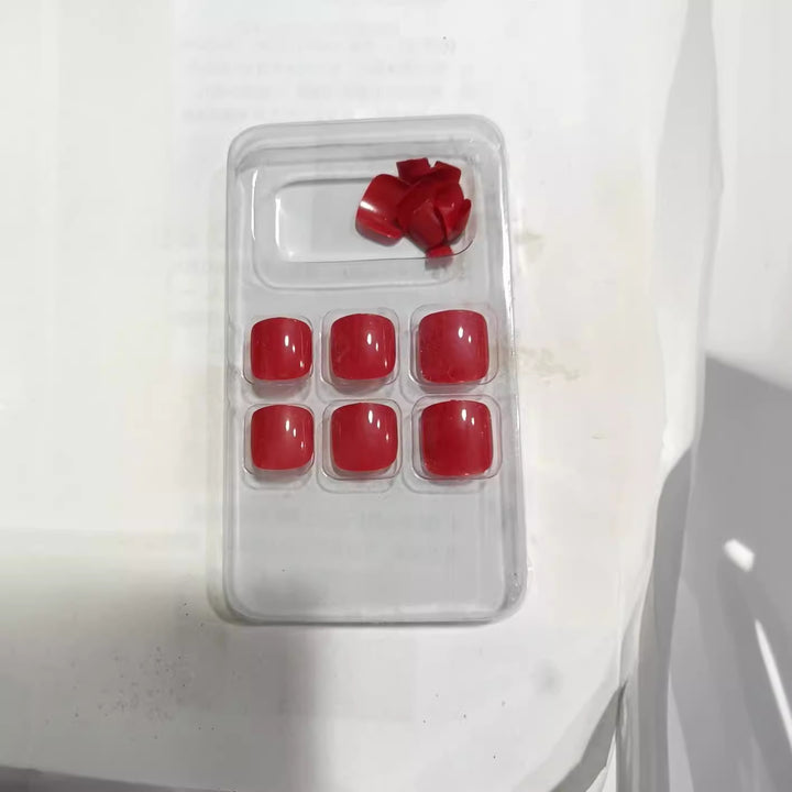 Premium Smooth Square Press-On Nail Set Bowlift