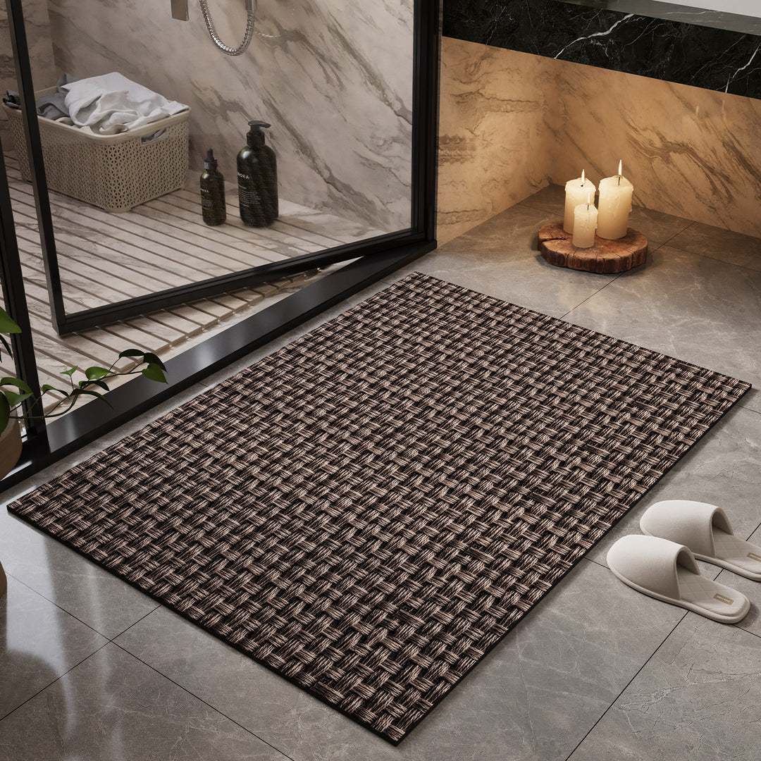 Natural Fiber Bath Mat Bowlift