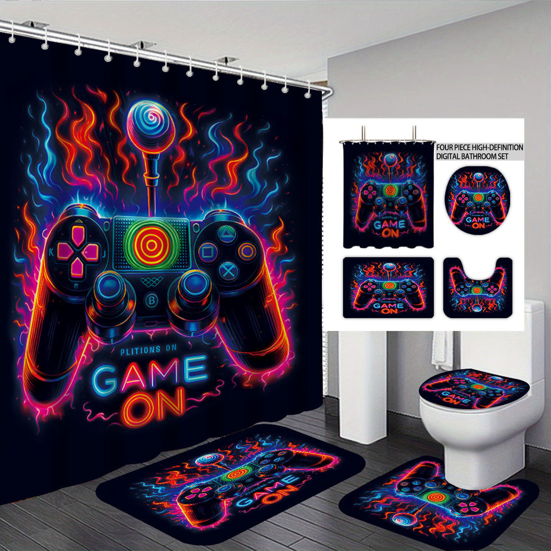 Digital Dragonfly-Themed Bathroom Set Bowlift