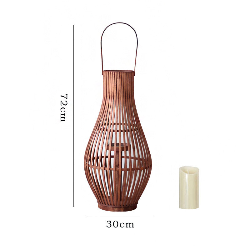 Elegant Rattan Lantern Bowlift
