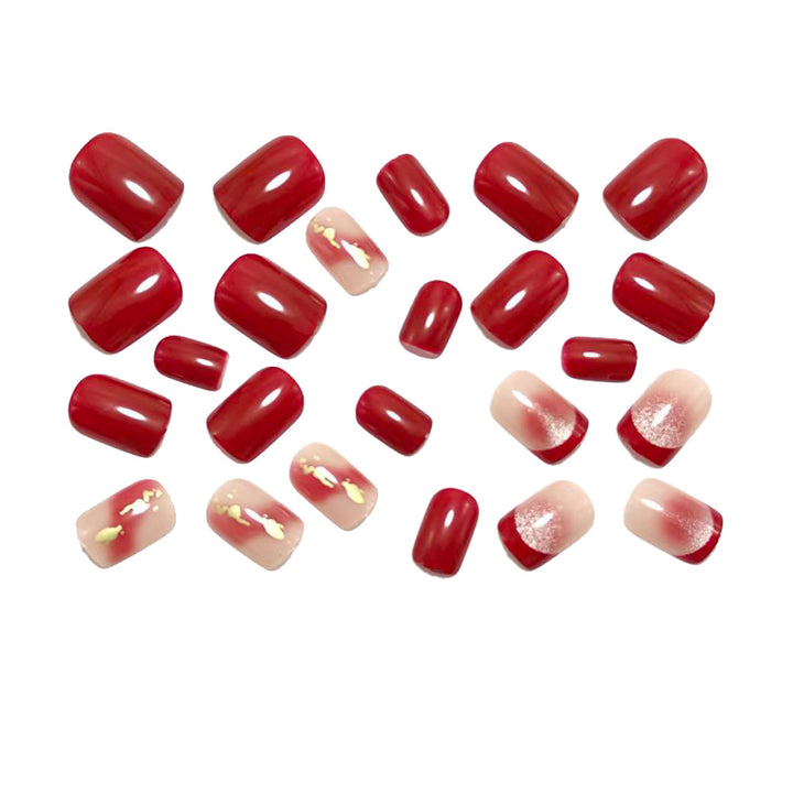 Artificial nails with glamorous glitter accents Bowlift