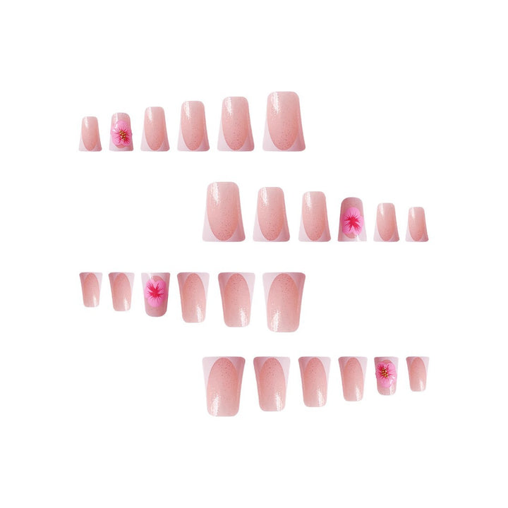 Floral Acrylic Nail Art Set Bowlift
