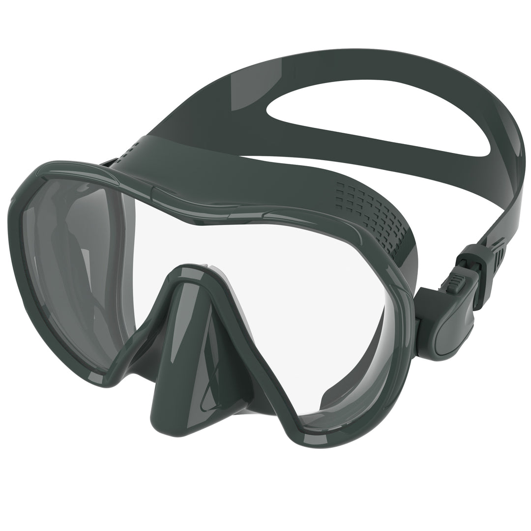 Diving mask with wide field of vision and innovative anti-fog technology Bowlift