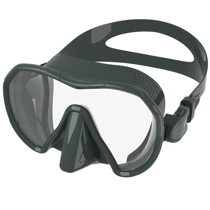 Diving mask with secure fit and innovative anti-fog system Bowlift