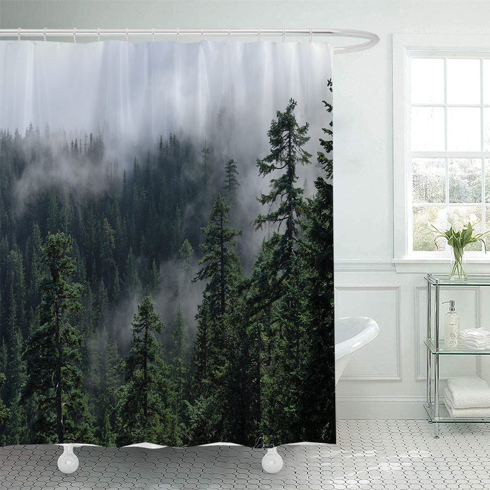 Forest Serenity Shower Curtain Bowlift