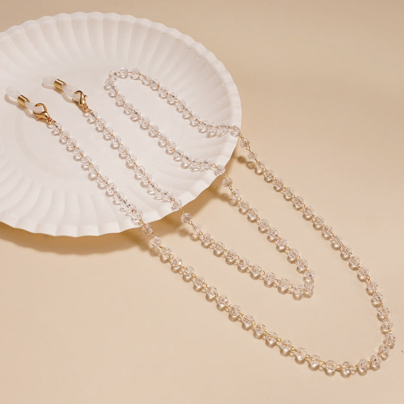 Elegant Beaded Eyewear Chain Bowlift