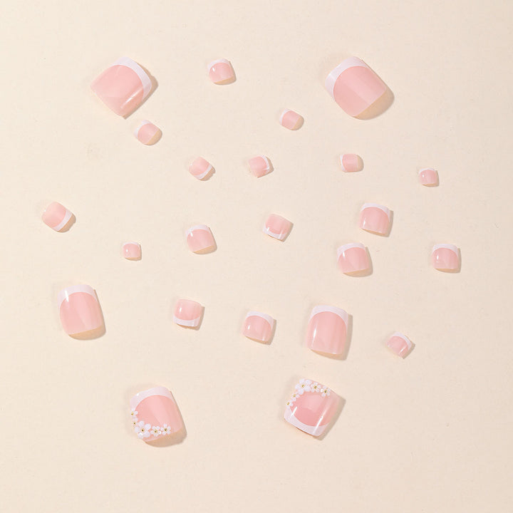 Decorative Gel Toe Nail Art Bowlift