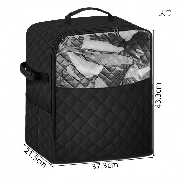 Women's shoe transport bag with transparent window and padded interior Bowlift