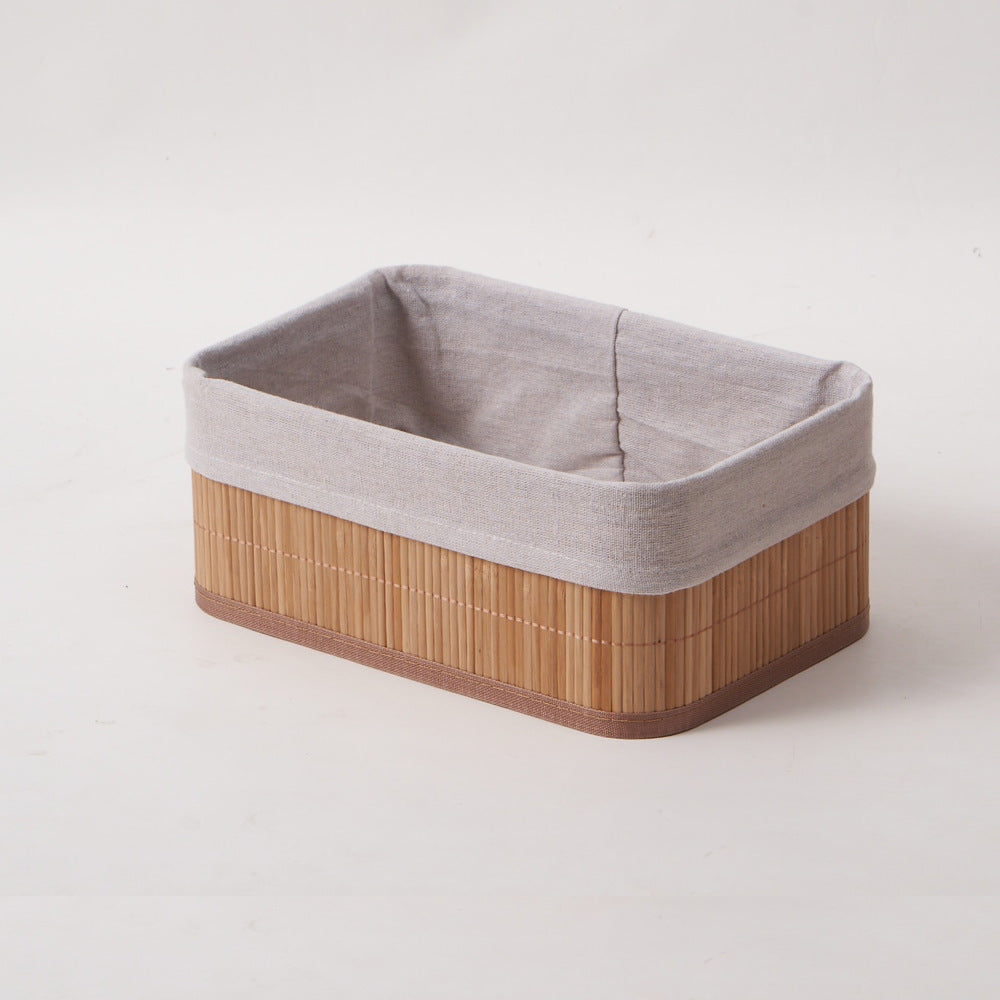 Storage baskets with decorative fabric insert Bowlift