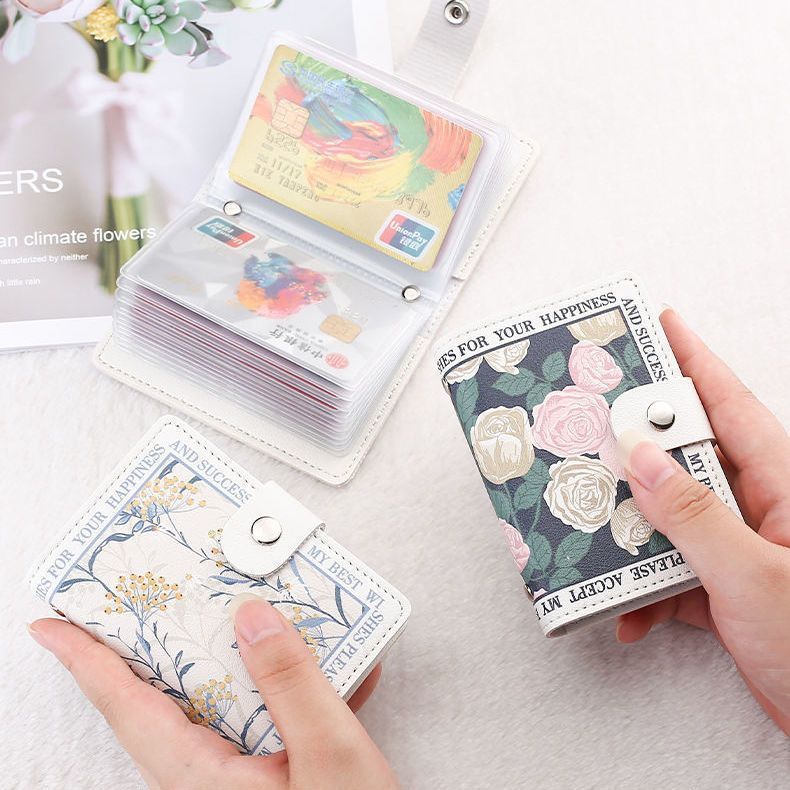 Stylish Floral Print Wallet Bowlift