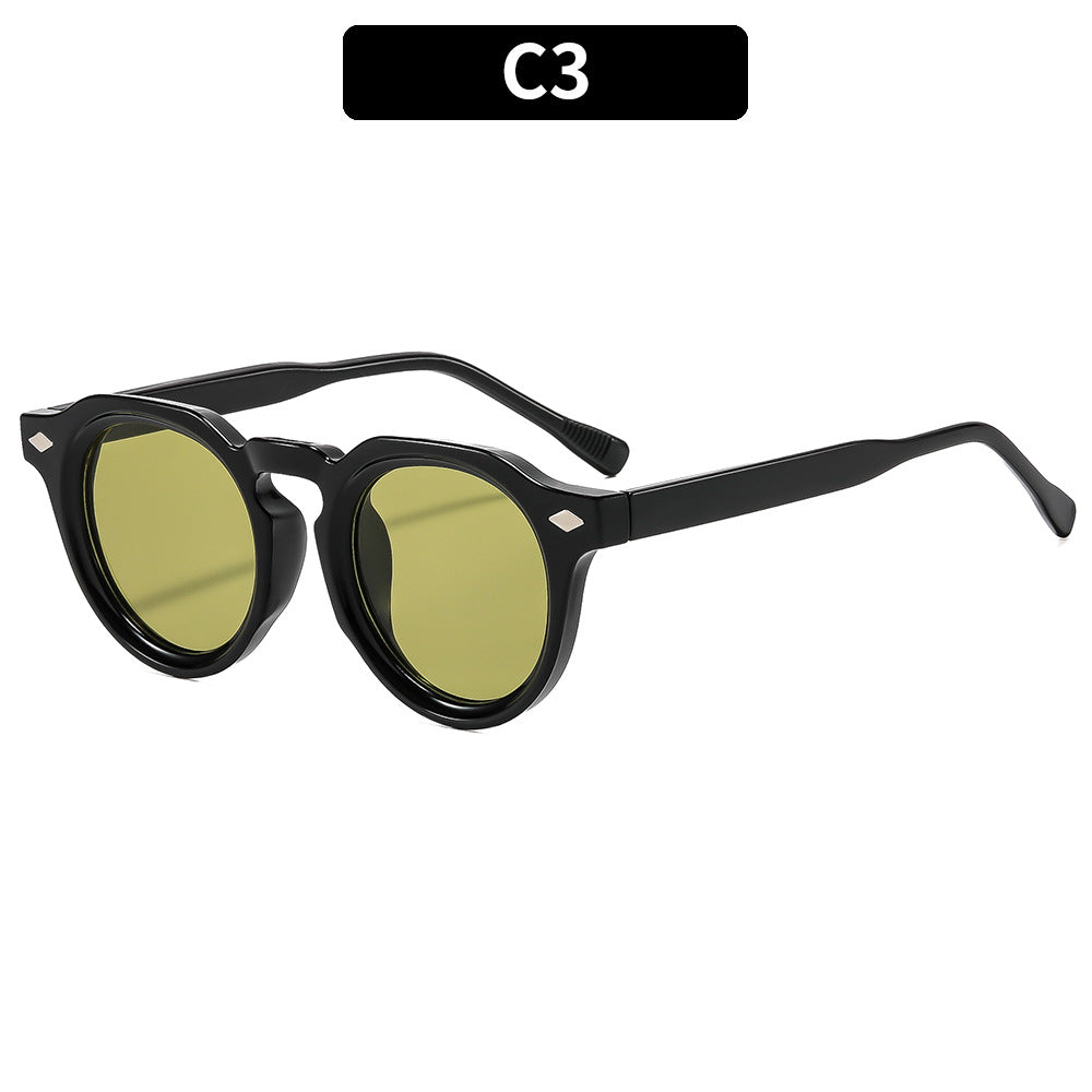 Stylish Statement Round Frame Sunglasses