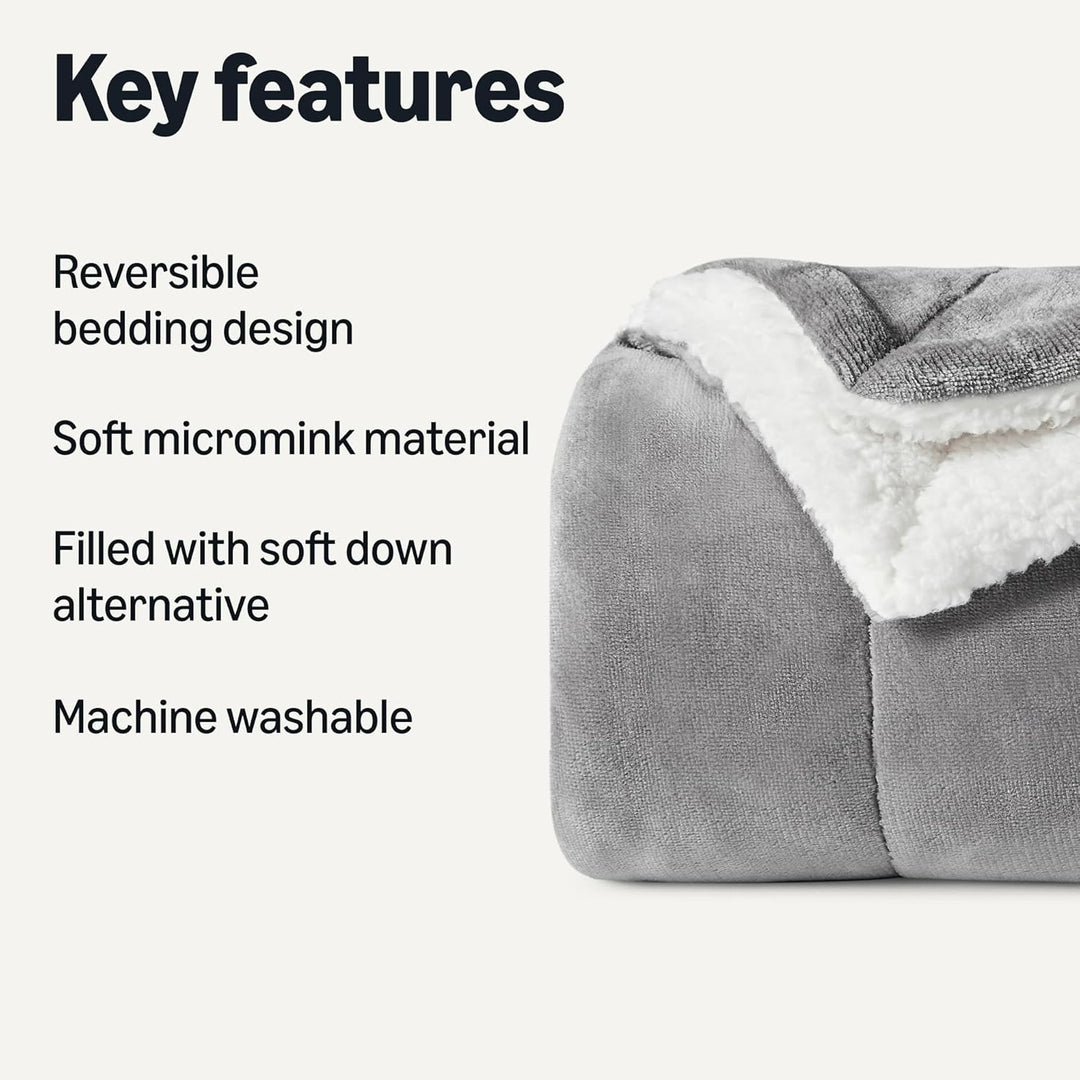 Reversible Plush Sherpa Blanket Bowlift