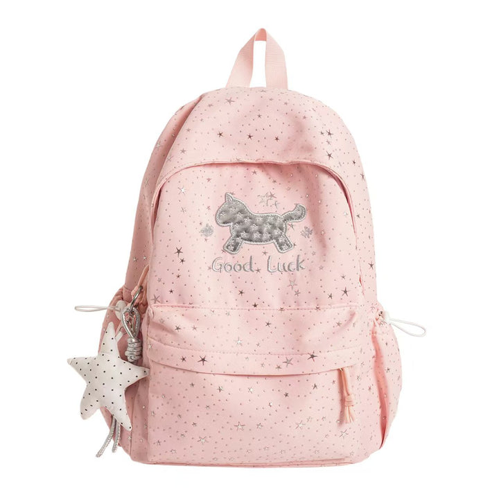 Girls Enchanting Starry-Themed Backpack Bowlift