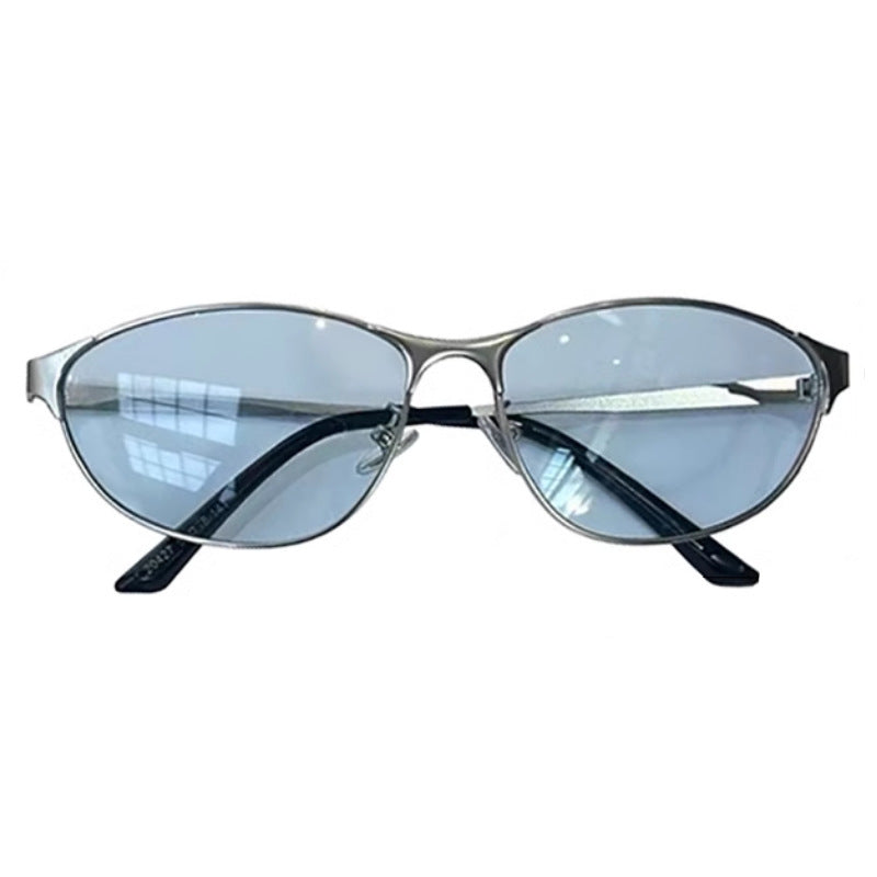 Fashionable Metal Sunglasses in Modern Design Bowlift