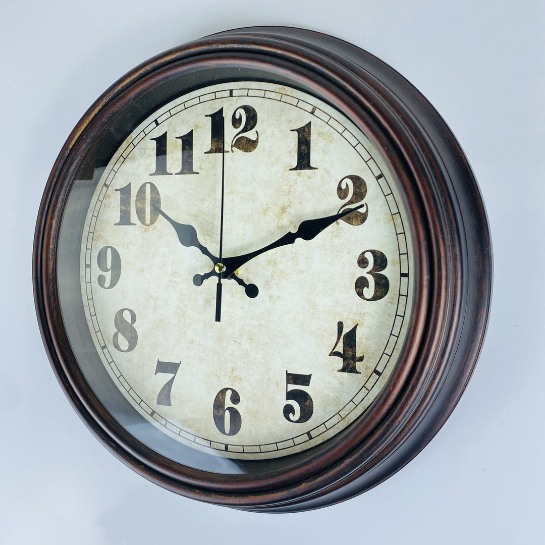 BowLift | WoodEra - Timeless Brown Wall Clock