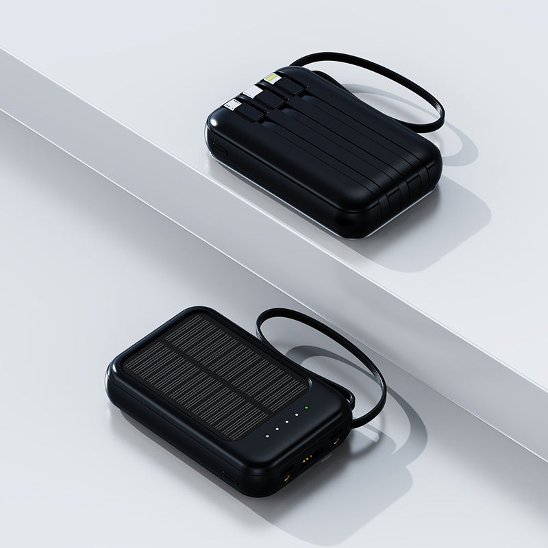Portable solar power bank with fast charger Bowlift