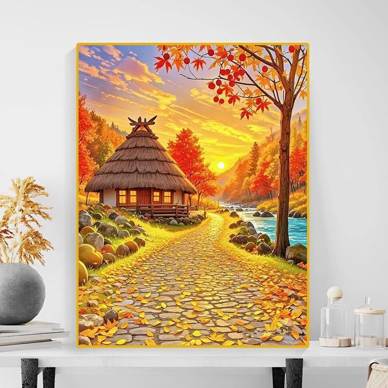 Autumn Landscape Canvas Art Print Bowlift