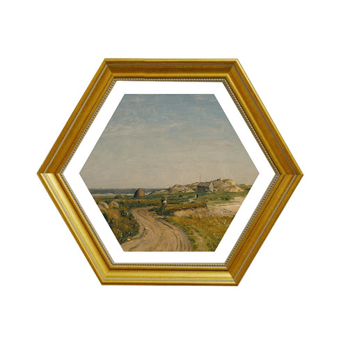 Hexagonal Coated Landscape Art