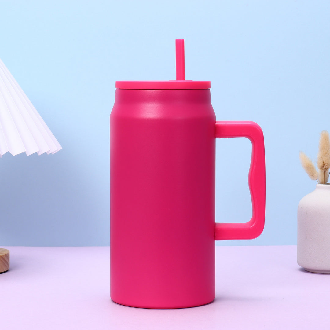 Ladies stylish insulated cup with removable straw Bowlift