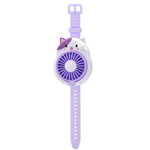 Ladies portable mini cooler fan with cat motif Bowlift